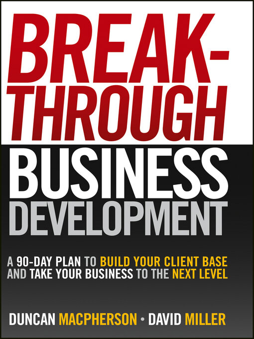 Title details for Breakthrough Business Development by Duncan MacPherson - Available